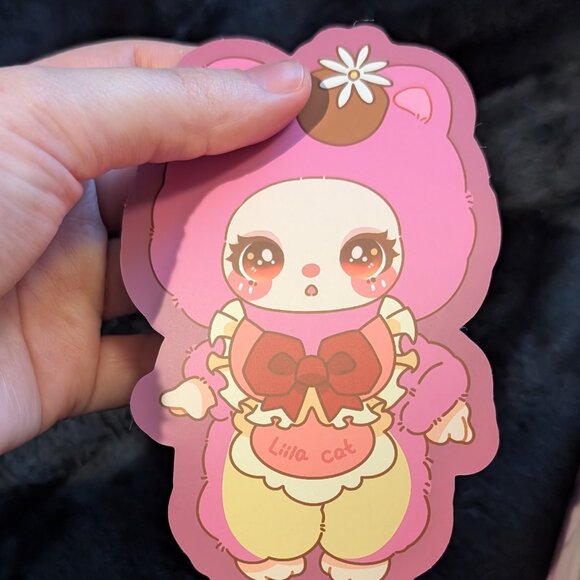 Liila's Chef Kitten Plush Blind Box Opened Hazelnut Cream Puff Purple Eyes - Picture 7 of 11